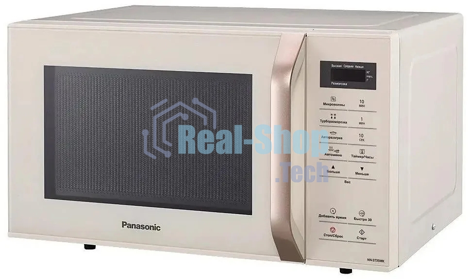 Микроволновая печь Panasonic NN-ST35MKZPE бежевый, 25 л, 800 Вт, переключатели - сенсор