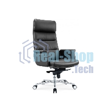 Кресло руководителя Cactus CS-LBK-AMSTERDAM кожа, крестов. алюминий