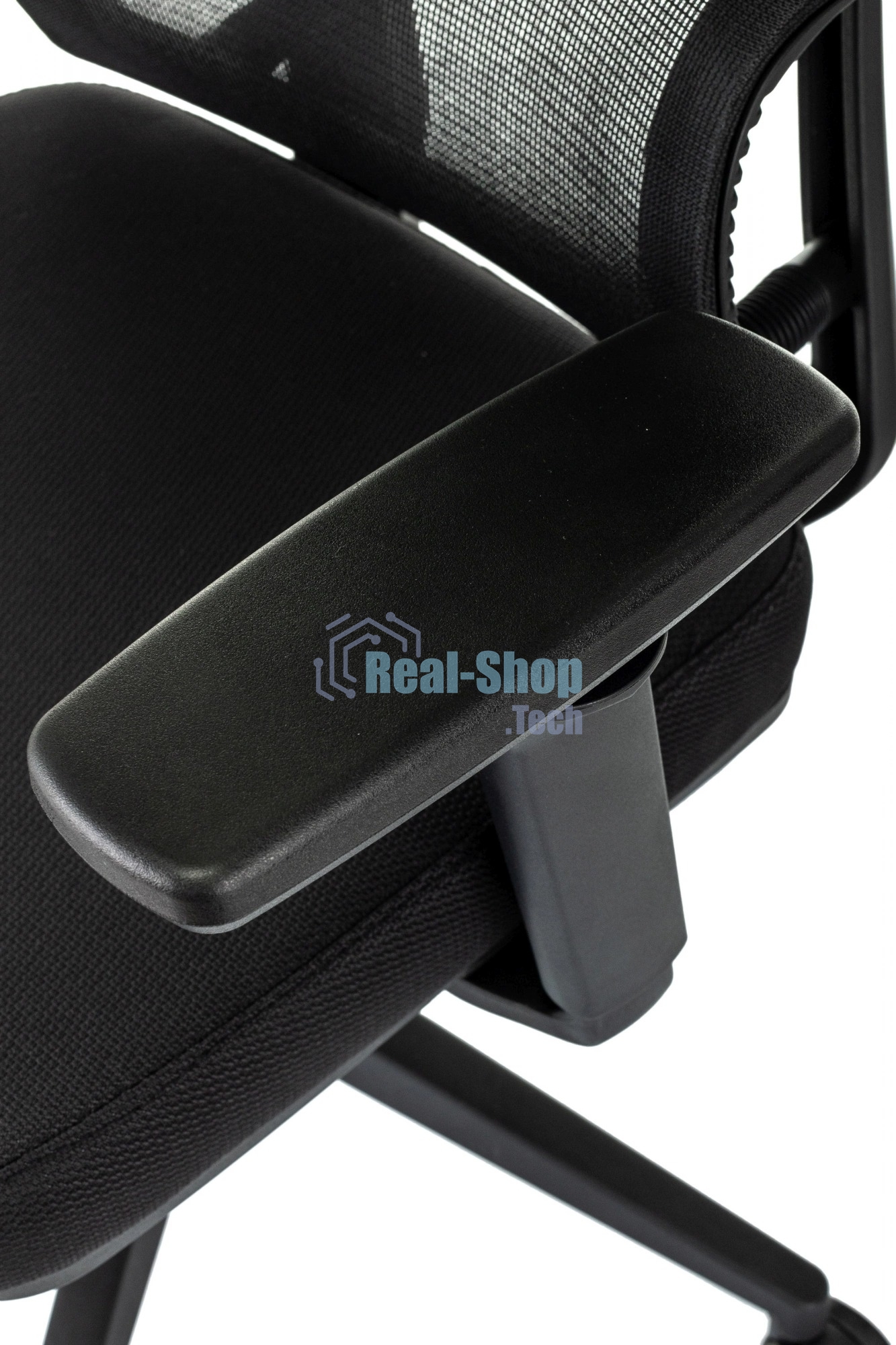 Кресло руководителя Бюрократ MC-711N-H черный, сетка/ткань, с подголов. крестов. пластик