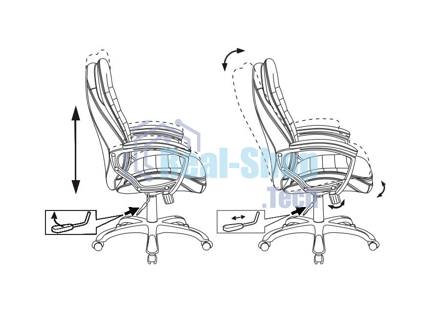 Кресло руководителя Бюрократ T-9950LT коричневый Boroko-37, искусственная кожа, крестовина пластик