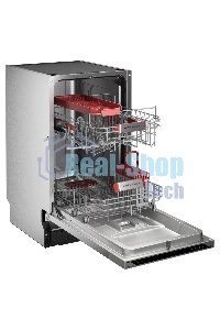 Встраиваемая посудомоечная машина Kuppersberg, High-Tech, 45 см, 10 комплектов, 3 корзины, 7 программ, конденсационная сушка, автоматическое открывание двери, LED подсветка, кнопочное управление, энергоэффективность А+++