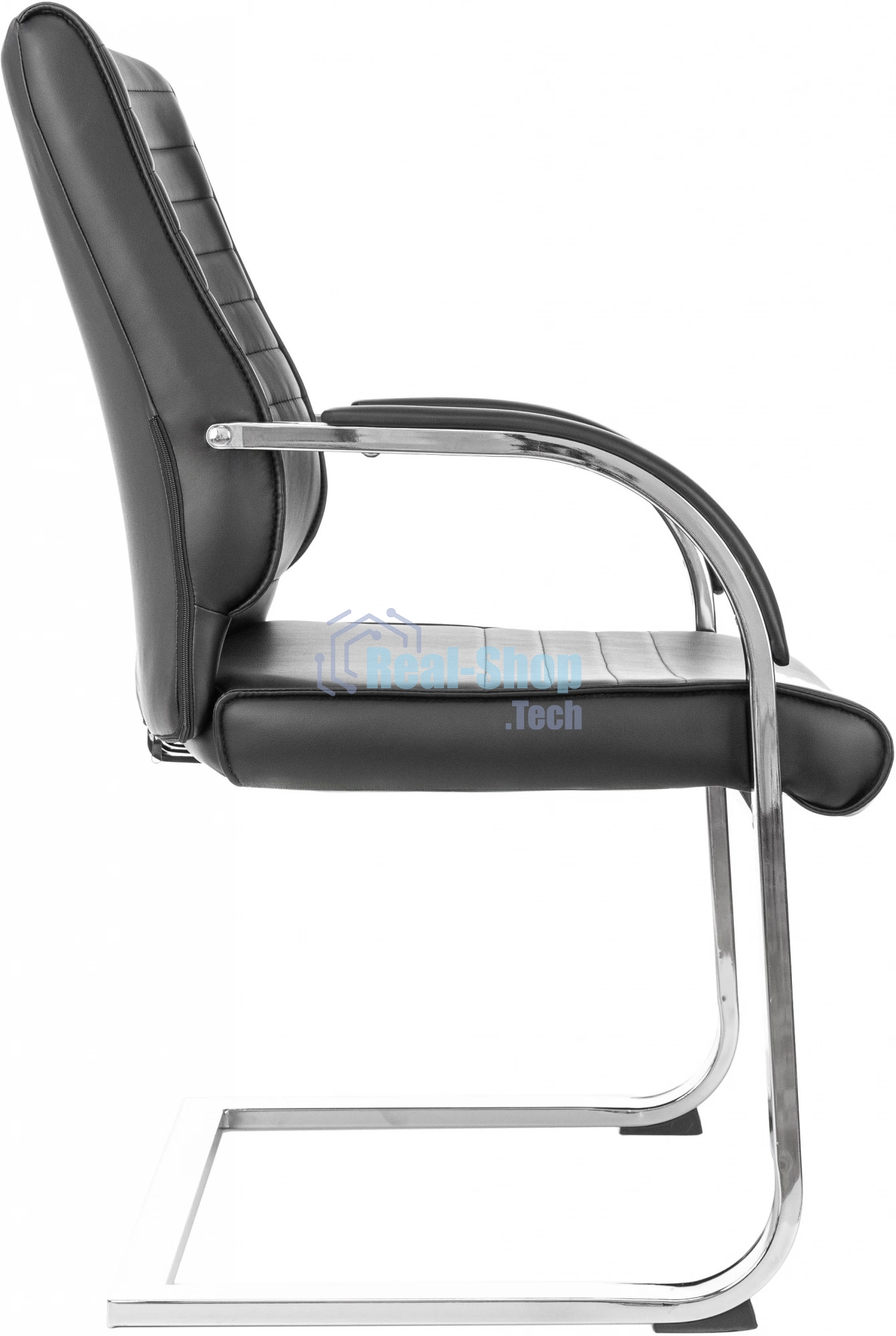 Кресло компьютерное Бюрократ T-8010-LOW-V/BLACK черный, искусственная кожа