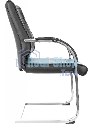 Кресло компьютерное Бюрократ T-8010-LOW-V/BLACK черный, искусственная кожа