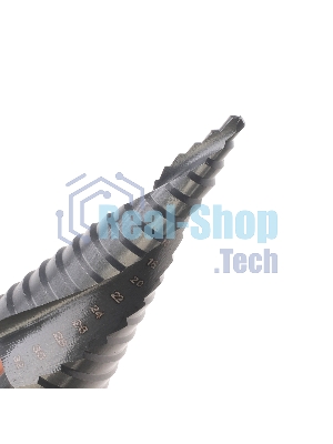 Сверло PATRIOT EXPERT по металлу ступенчатое 4-32 мм, Р6М5, упаковка блистер