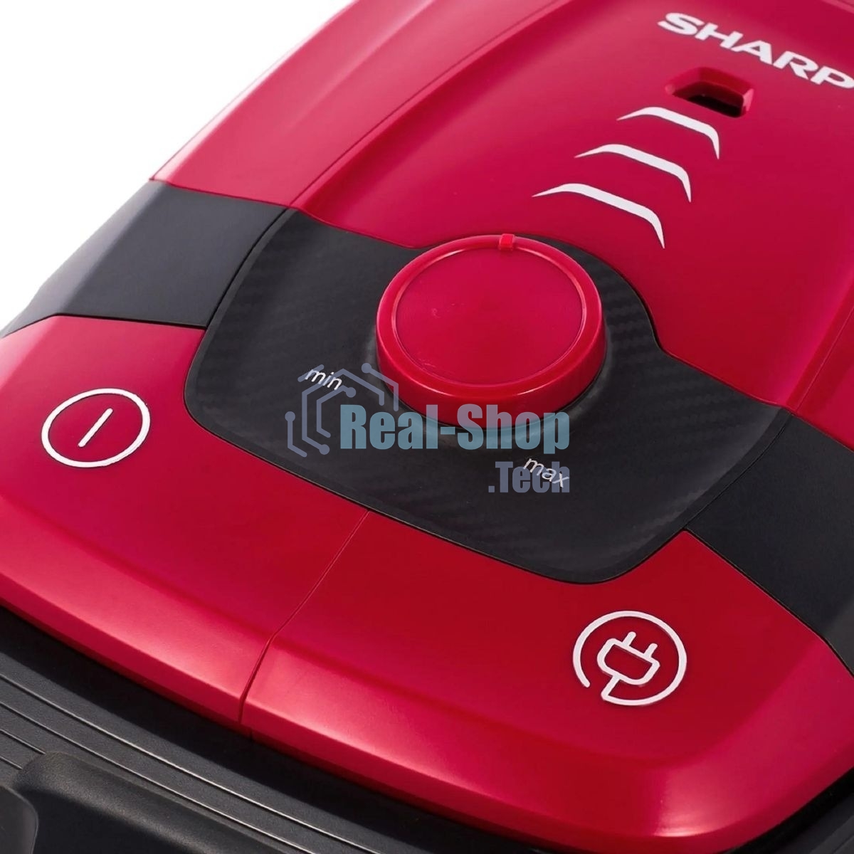 Пылесос Sharp ECKB19RR, красный/черный, 350/1900 Вт, уборка сухая, пылесборник мешок 2.3 л