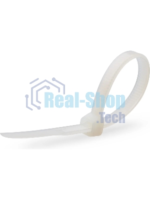 Нейлоновые стяжки Fortisflex КСС 4х300 мм белый 100 штук