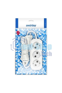 Удлинитель Smartbuy (SBE-10-3-10-N) 3 гнз х 10 м (10А/2.2 кВт, ПВС 2х1.0)
