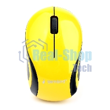 Мышь беспроводная Gembird MUSW-615 желтый, 1200 dpi, радиоканал, USB, кнопки - 3