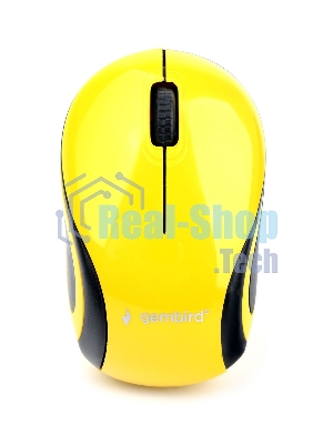 Мышь беспроводная Gembird MUSW-615 желтый, 1200 dpi, радиоканал, USB, кнопки - 3