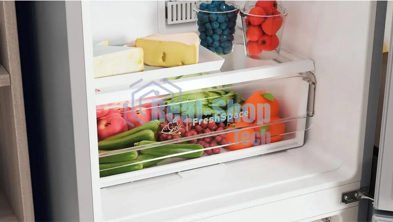 Холодильник Indesit ITS 4180 G серебристый двухкамерный 220/78л морозилка снизу, No Frost