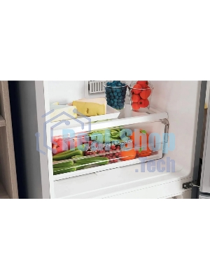 Холодильник Indesit ITS 4180 G серебристый двухкамерный 220/78л морозилка снизу, No Frost