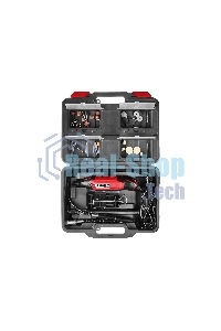 Прямошлифовальная машина (гравер) Зубр ЗГ-160 КН41, 220В, 160 Вт, 3.2 мм, 15000-35000 об/мин, набор насадок, цанг и державок, гибкий вал, штатив, 41 предмет, кейс