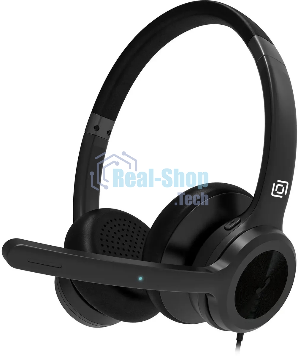 Гарнитура проводная с микрофоном Оклик HS-L800 черный накладные оголовье (1978719)