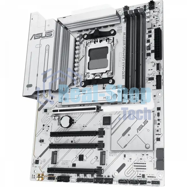 Материнская плата ASUS X870 MAX GAMING WIFI7 W, AM5, AMD X870, 4xDDR5, 4xSATA, 3xM.2, 1xPCIe 5.0 x16, 2xPCIe 4.0 x16, 1xPCIe 3.0 x16, 1xHDMI, 2xUSB Type-C (Display), 1x2.5Gb LAN, Wi-Fi 7, Bluetooth 5.4, 2xUSB-C 40Gbps, 1xUSB-A 10Gbps, 3xUSB-A 5Gbps, 4xUSB