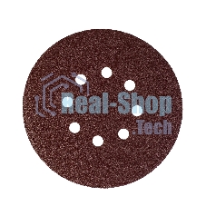 Круг шлифовальный PATRIOT на липучке, 150 мм, 8 отверстий, Р80, 5 шт