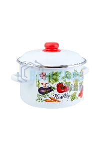 Кастрюля Appetite 1RD201M Veggies эмалированная сталь, цилиндрическая 4 л