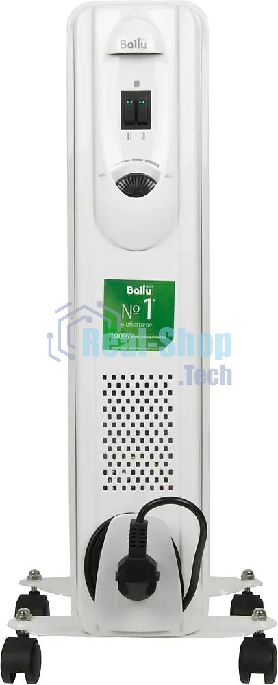 Обогреватель масляный Ballu Comfort BOH/CM-07WDN (7 секций) белый, 1500 Вт, 20 м2, термостат