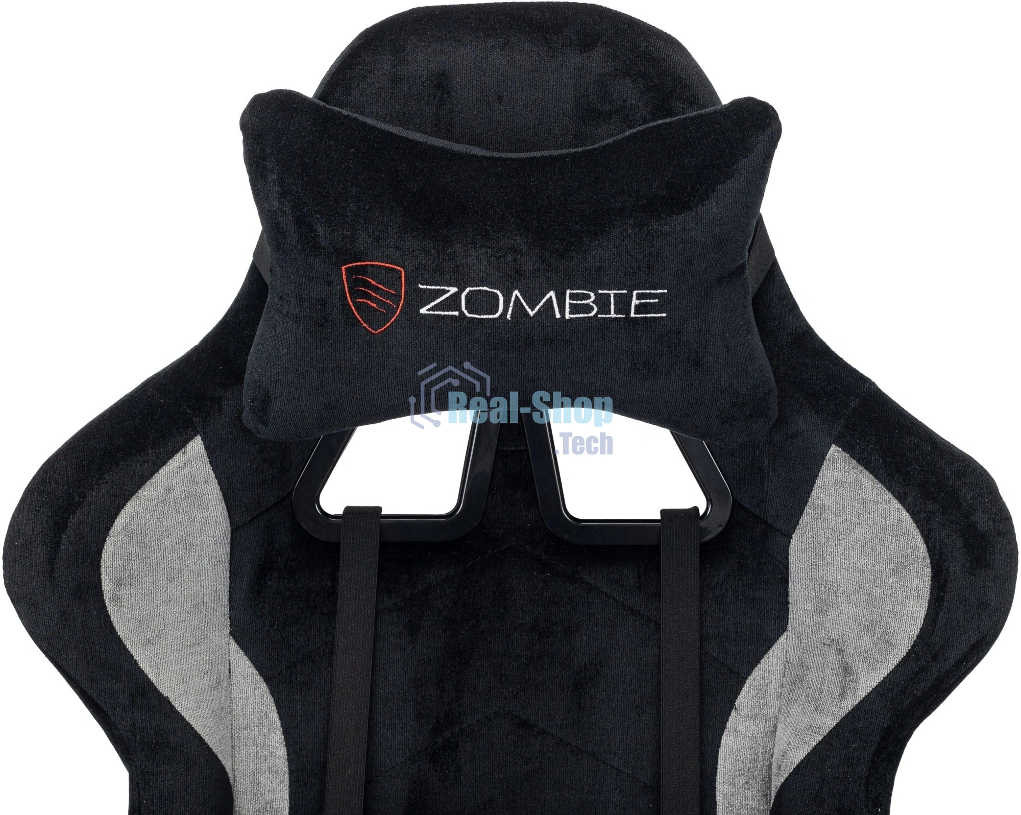 Кресло игровое Zombie Magnet черный/серый крестов. пластик
