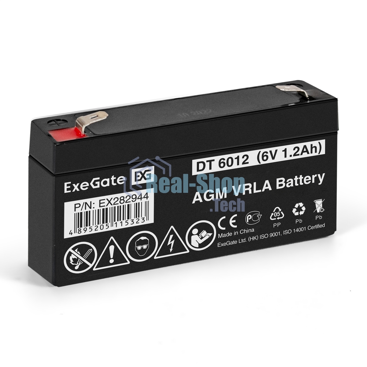 Батарея для ИБП ExeGate DT 6012 (6V 1.2Ah), клеммы F1