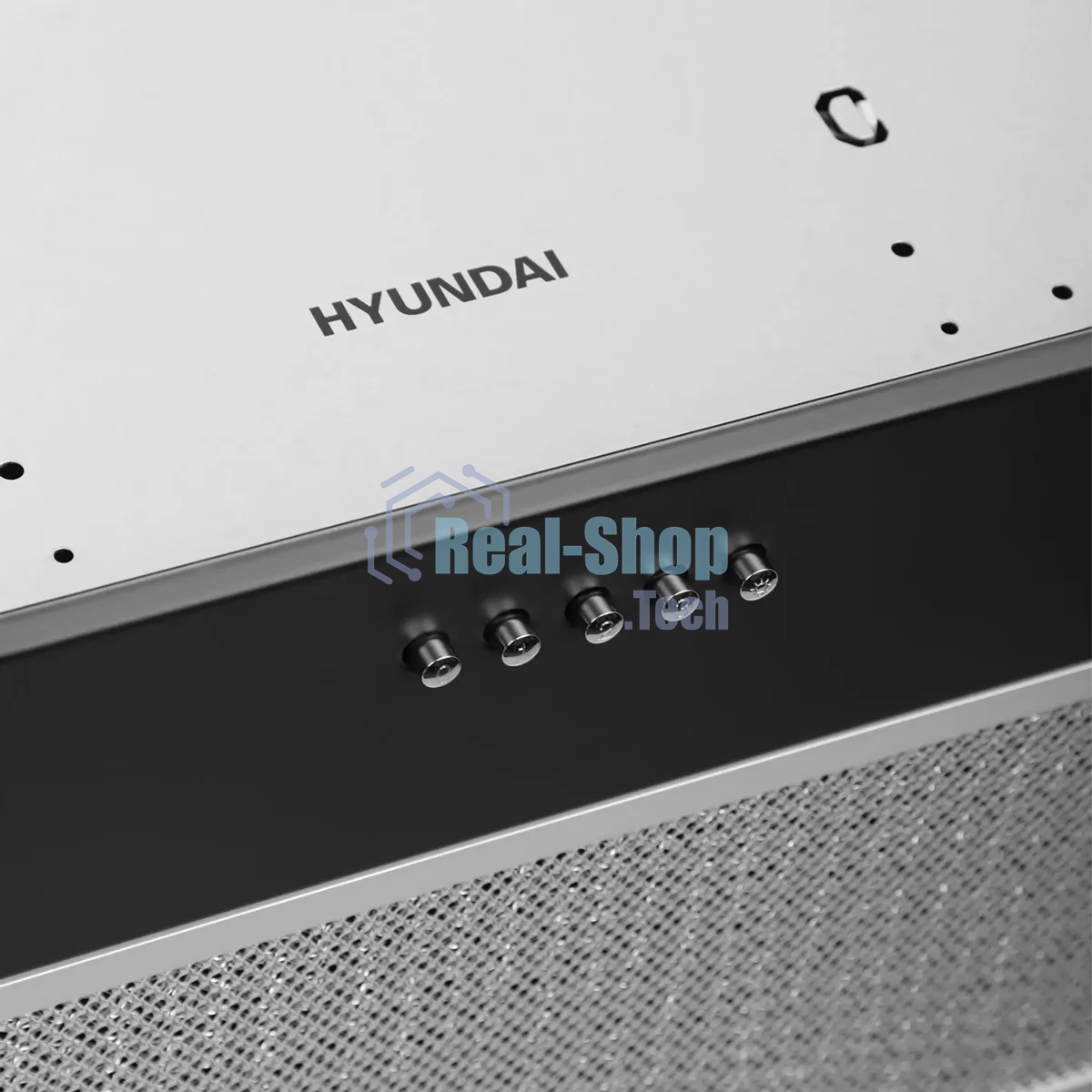 Вытяжка встраиваемая Hyundai HBB 6033 BK черный управление: кнопочное (1 мотор)