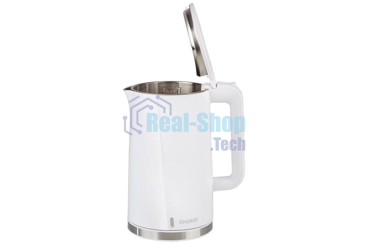 Чайник электрический Energy E-208 1.7л белый, двойной корпус