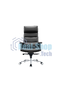 Кресло руководителя Cactus CS-LBK-AMSTERDAM кожа, крестов. алюминий