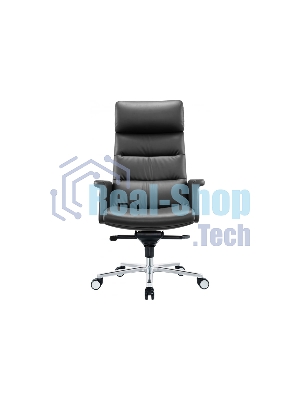 Кресло Cactus CS-LBK-AMSTERDAM черный, кожа, 120 кг, подголовник, механизм качания