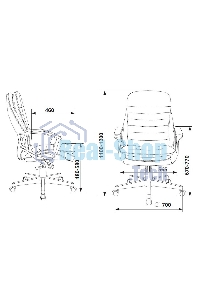 Кресло руководителя Бюрократ T-9950LT коричневый Boroko-37, искусственная кожа, крестовина пластик