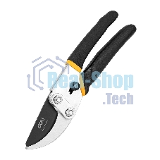 Секатор Deli DL580204 Размер 200 мм. Макс диаметр резки 15 мм. Сталь 55С. Термообработанная поверхность. Тефлоновая уплотненная пластиковая ручка.