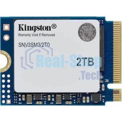 Накопитель SSD Kingston NV3, 2000Gb, M.2(22x30мм), NVMe, PCIe 4.0 x4, 3D TLC, R/W 6000/5000Mb/s, TbW 640, DWPD 0.2 (60 мес)