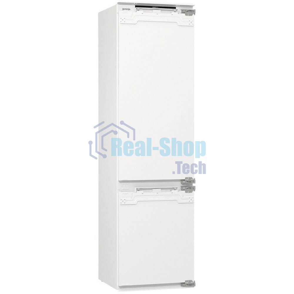 Встраиваемый холодильник Gorenje NRKI519E82WF, 193 см, электронное управление, цифровой дисплей, Wi-Fi, NoFrost Dual, Multiflow 360, контейнер CrispZone с контролем влажности, функция ConvertActive, AdaptTech, MultiAdjust, жесткое крепление, инверторный компрессор, уровень шума 35 дБ