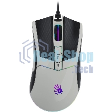 Мышь проводная A4Tech Bloody W90 Max белый/черный, 10000 dpi, USB, кнопки - 10