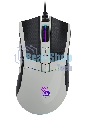 Мышь проводная A4Tech Bloody W90 Max белый/черный, 10000 dpi, USB, кнопки - 10