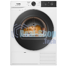 Сушильная машина Gorenje DG49D, отдельностоящая, ВхШхГ 850х600х625 мм, загрузка 9 кг, 15 программ, конденсационная сушка с тепловым насосом, поворотное/сенсорное управление, цифровой дисплей, Wi-Fi, датчик влажности белья, функция TwinAir, половинная загрузка, защита от сминания, отсрочка старта, функция 