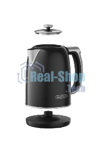 Чайник электрический Galaxy Line GL 0360 1.7л. 2200Вт черный корпус: нерж.сталь/пластик