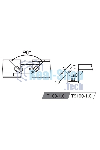 Жало со встроенным нагревателем Atten T100-1.0I