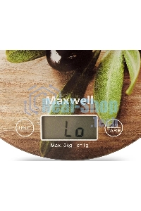 Весы кухонные электронные Maxwell MW-1468(BN) 5 кг, пластик, рисунок