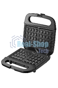 Вафельница Endever Skyline WM-22 черный, 850 Вт, на 2 вафли, автом. терморегулятор, размеры 22,6x22,4 см