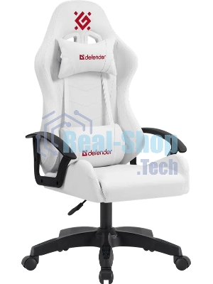 Кресло игровое Defender Lion белый, класс 2, PU