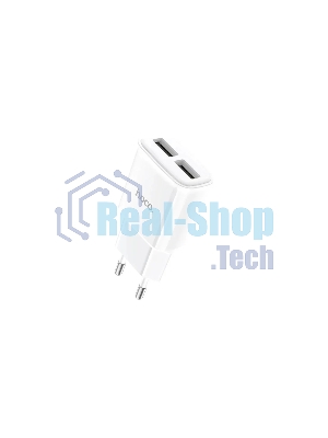 Блок питания (сетевой адаптер) HOCO C88A Star два порта USB, 2.4A, 10.8W белый