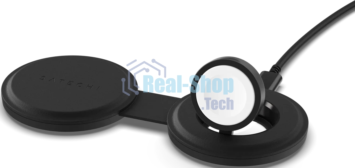 Переносное зарядное устройство Satechi Qi2 OntheGo 2-in-1 Wireless Charger, черный