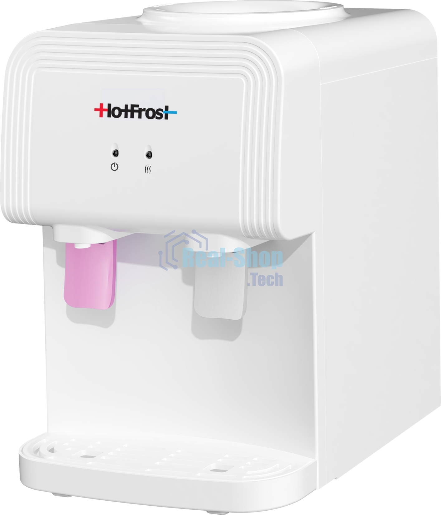Кулер для воды Hotfrost D70F, верхняя загрузка, нагрев 90 °С, без охлаждения, белый