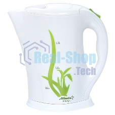 Чайник электрический Atlanta, ATH-2305Тэн, 1,7л, 2000Вт, белый с зеленым, автомат откл при закипании, защита от перегрева воды, фильтр Чайник электрический Atlanta, ATH-2305Тэн, 1,7л, 2000Вт, белый с зеленым, автомат откл при закипании, защита от перегрева воды, фильтр