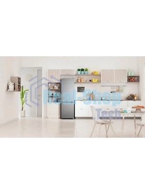 Холодильник Indesit ITS 4180 G серебристый двухкамерный 220/78л морозилка снизу, No Frost