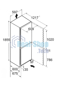 Холодильник Liebherr CNC 5203-22 001 белый двухкамерный 225/94л морозилка снизу, No Frost