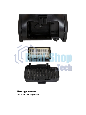 Пылесос JVC JH-VC431 красный, 360/2100 Вт, уборка сухая, пылесборник контейнер 2.5 л