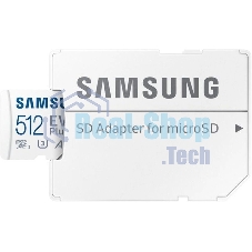 Флеш карта microSDXC 512Gb Samsung MB-MC512SA/EU EVO Plus + adapter
