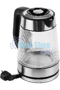 Чайник электрический Centek CT-0013 стекло, 2200 Вт, 1.8 л, серебристый