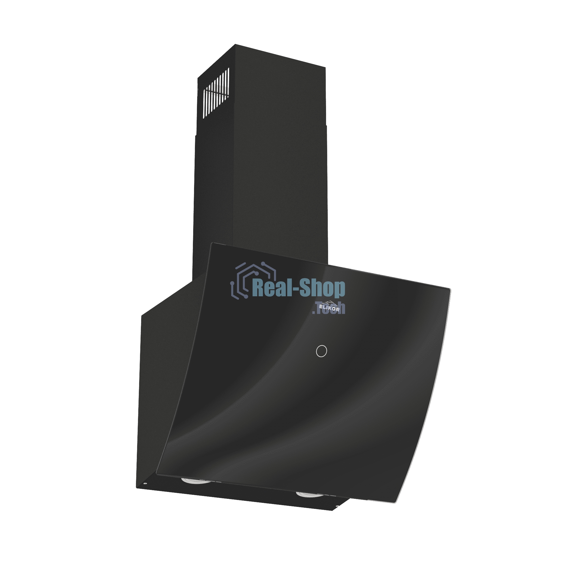 Вытяжка каминная Elikor Wave BK 50 черный, 50 см, 750 куб. м/ч, 56 дБ