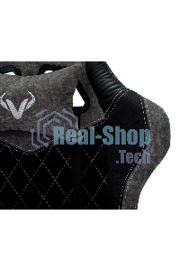 Кресло игровое Бюрократ VIKING 7 KNIGHT B FABRIC черный текстиль/эко.кожа крестовина металл/пластик